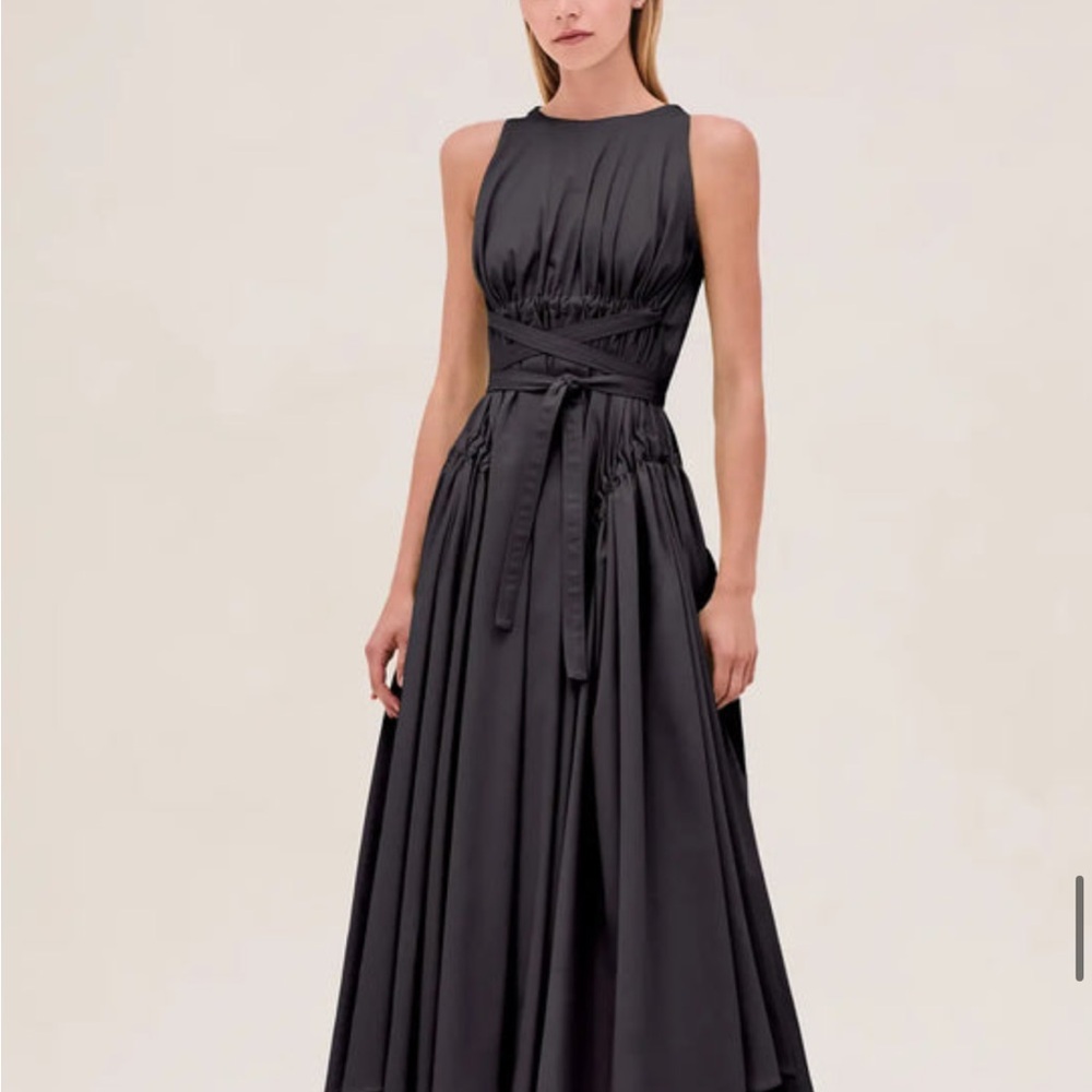 Alexis black Sleeveless Midi Dress